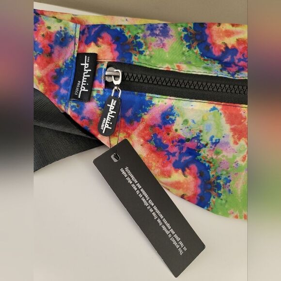 Belt Bag Rainbow Tie Dye Fanny Pack Crossbody NWT #1200 - Picture 3 of 10